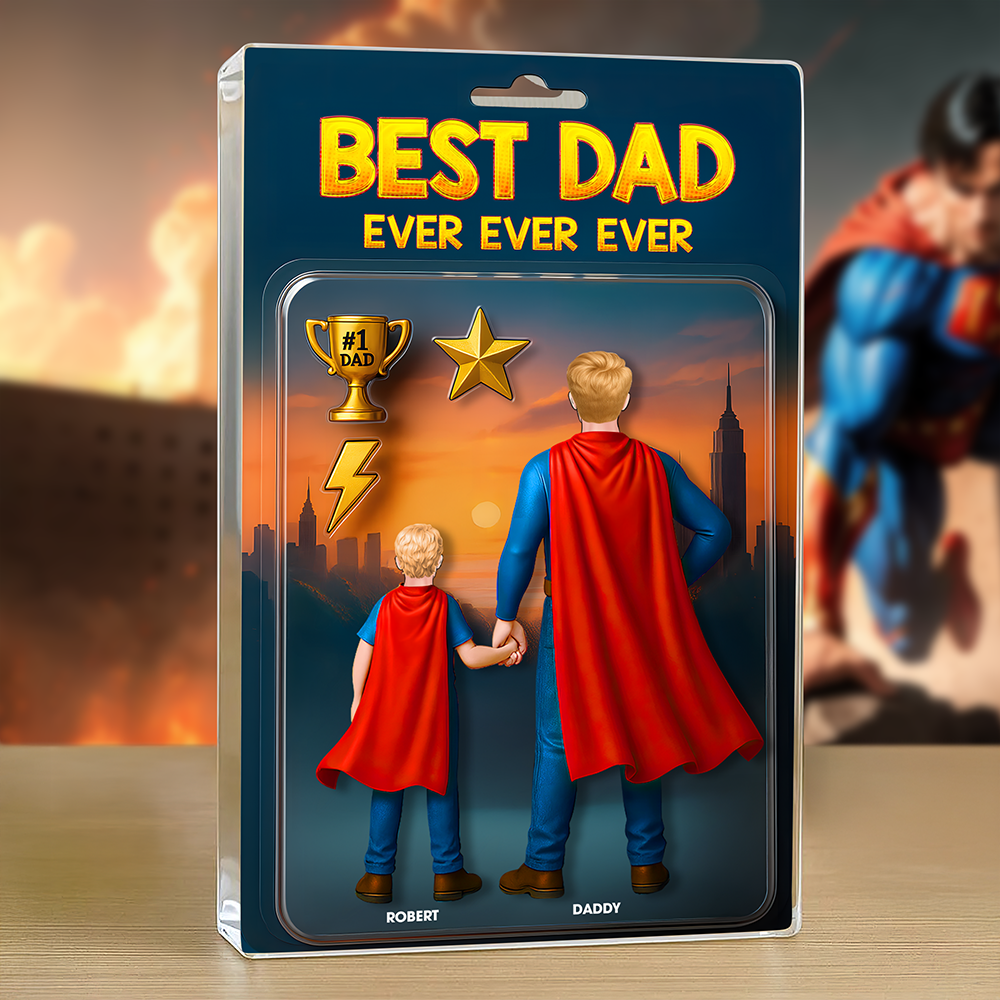 Super Dad Plaque - Personalized Gifts For Dad 01hupu290425-Homacus