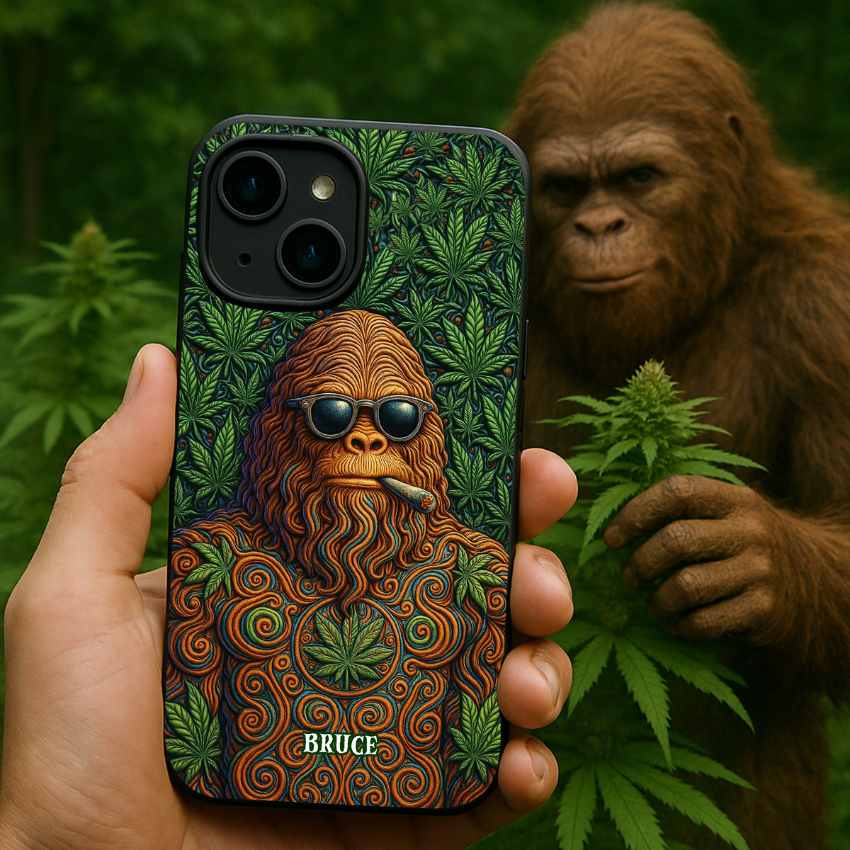 Chill Sasquatch Phone Case Personalized Gifts For Stoners 05TOLU250625-Homacus