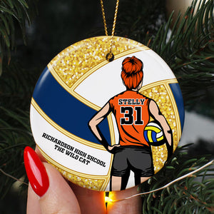 Personalized Gifts For Volleyball Players Ceramic Ornament 03ACDT111024TM-Homacus