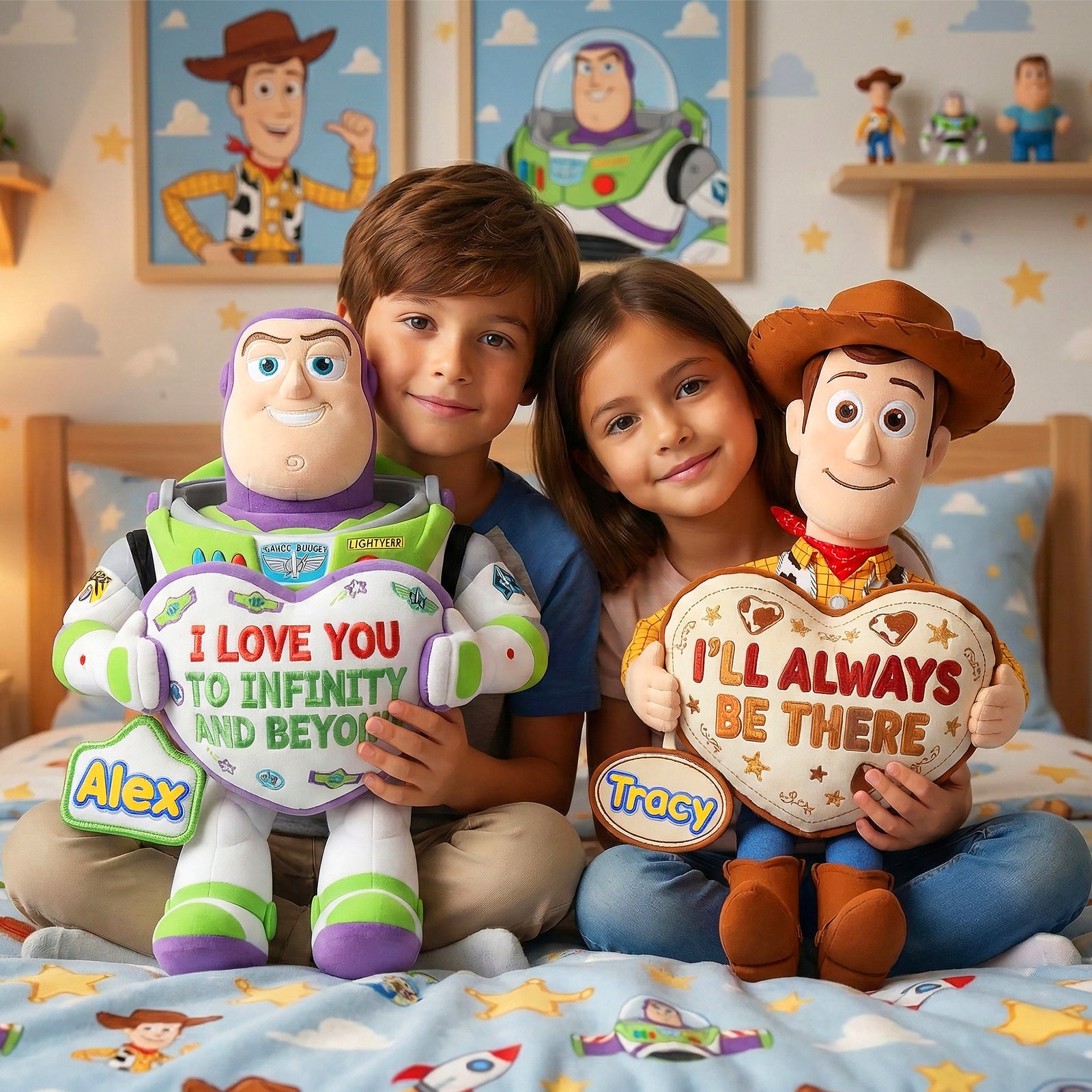 Cute Characters Custom Shaped Pillow - Personalized Gifts For Couples 02kimg240626-Homacus