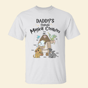 Personalized Gifts For Dad Shirt Daddy's Fantastic Magical Creatures 05HUHN260124-Homacus