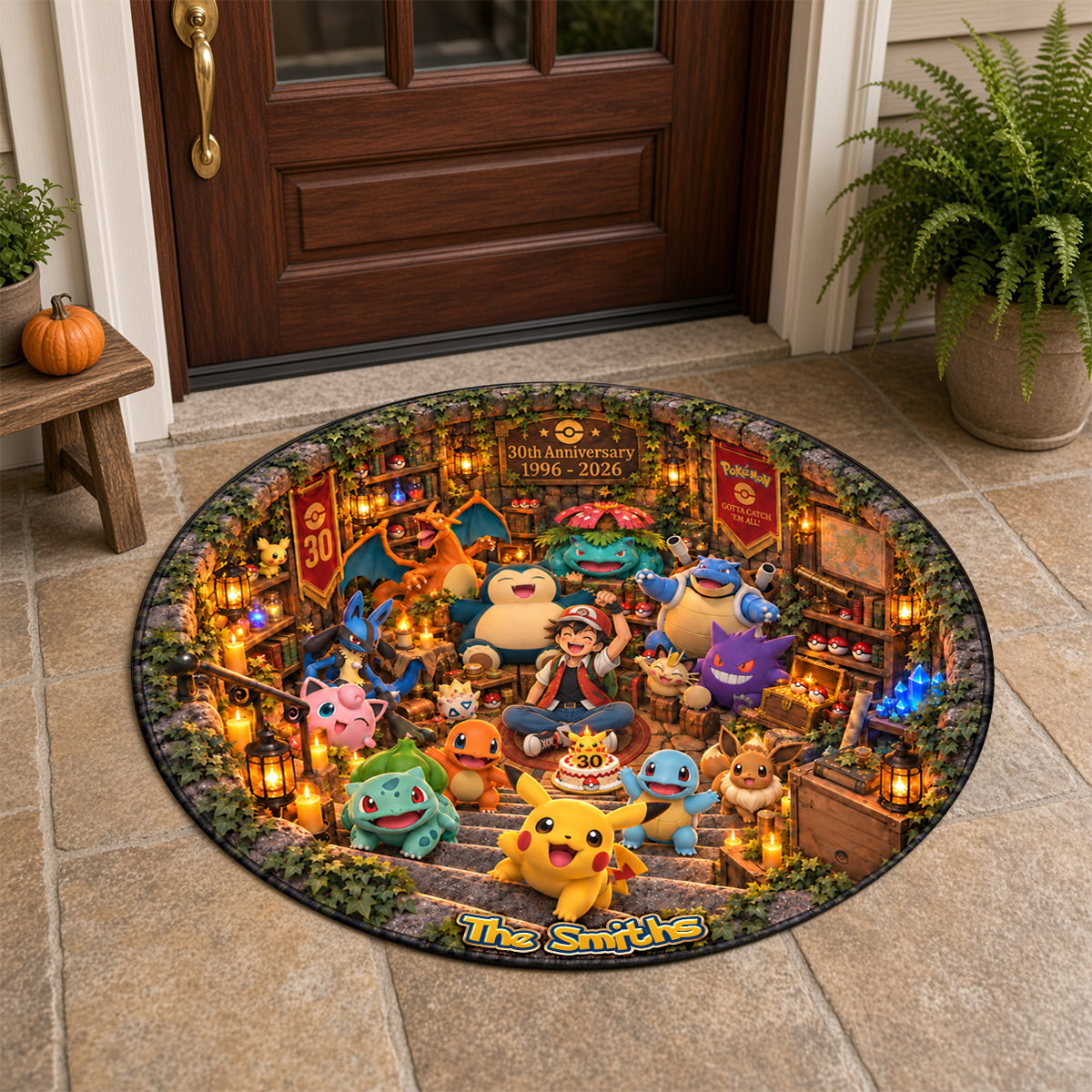 30 Years Of Adventure Round Mat - Personalized Gifts For Family 01nadh230926