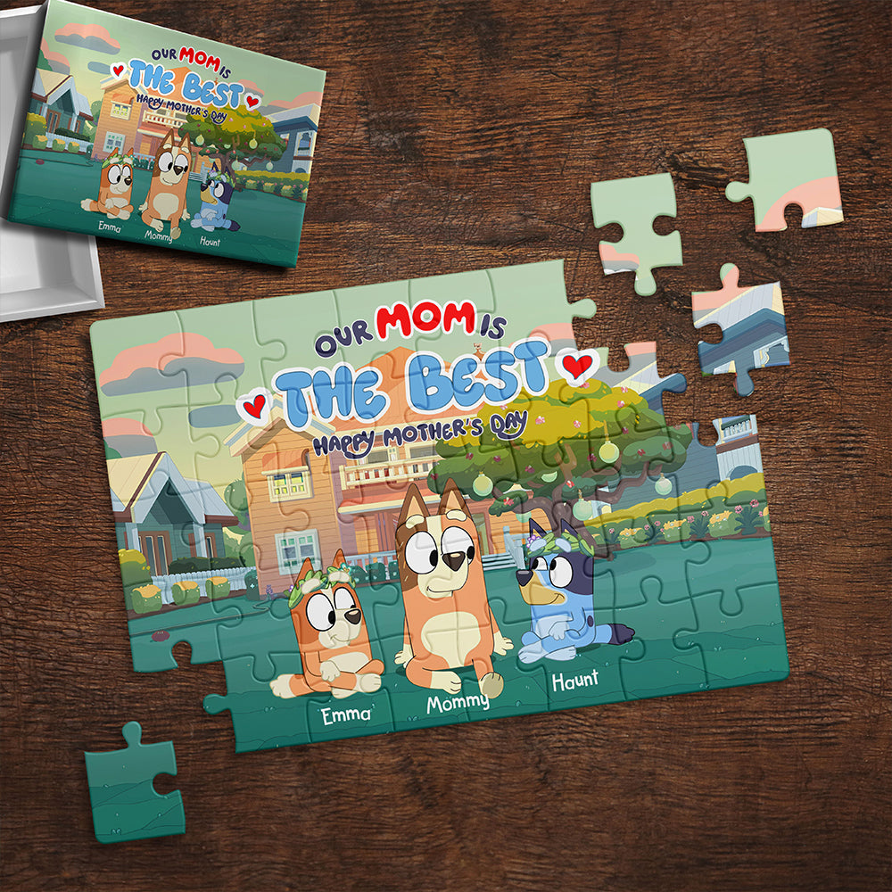 Personalized Gifts For Mom Jigsaw Puzzle, Our Mom Is The Best 02OHLU180325-Homacus
