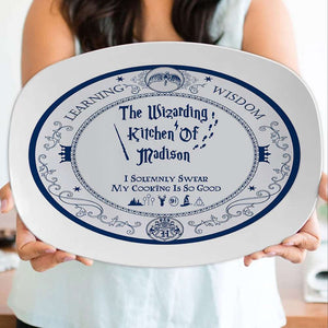 Personalized Gifts For Fans Plate, Wizarding Kitchen 01KADT090724-Homacus
