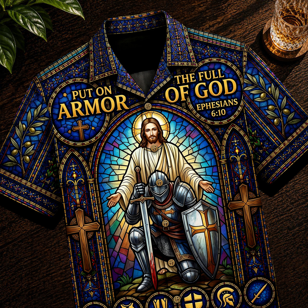 Armor Of Faith Hawaiian Shirt - Personalized Gifts For Christians 05HUQN240626
