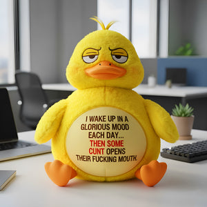 Grumpy Duck Shaped Pillow - Personalized Gifts For Officers 06TOLU151125-Homacus