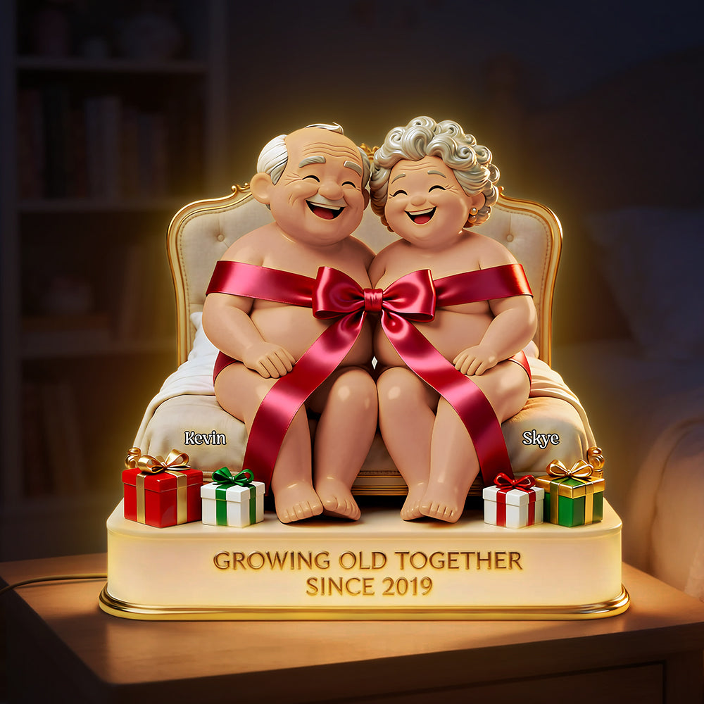 Naughty Old Couple Acrylic Light Box - Personalized Gifts For Couple 01ohta161225