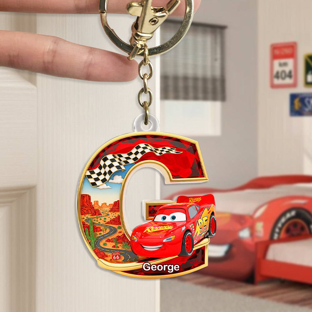 Car Keychain - Personalized Gifts For Cartoon Lover 02OHPU010725-Homacus