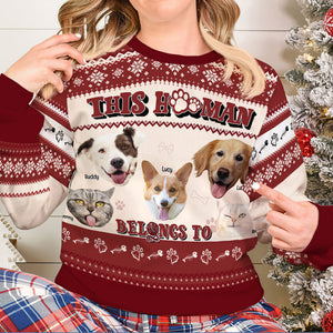 Custom Photo Gifts For Pet Lover Christmas Ugly Sweater 01TOLU071024-Homacus