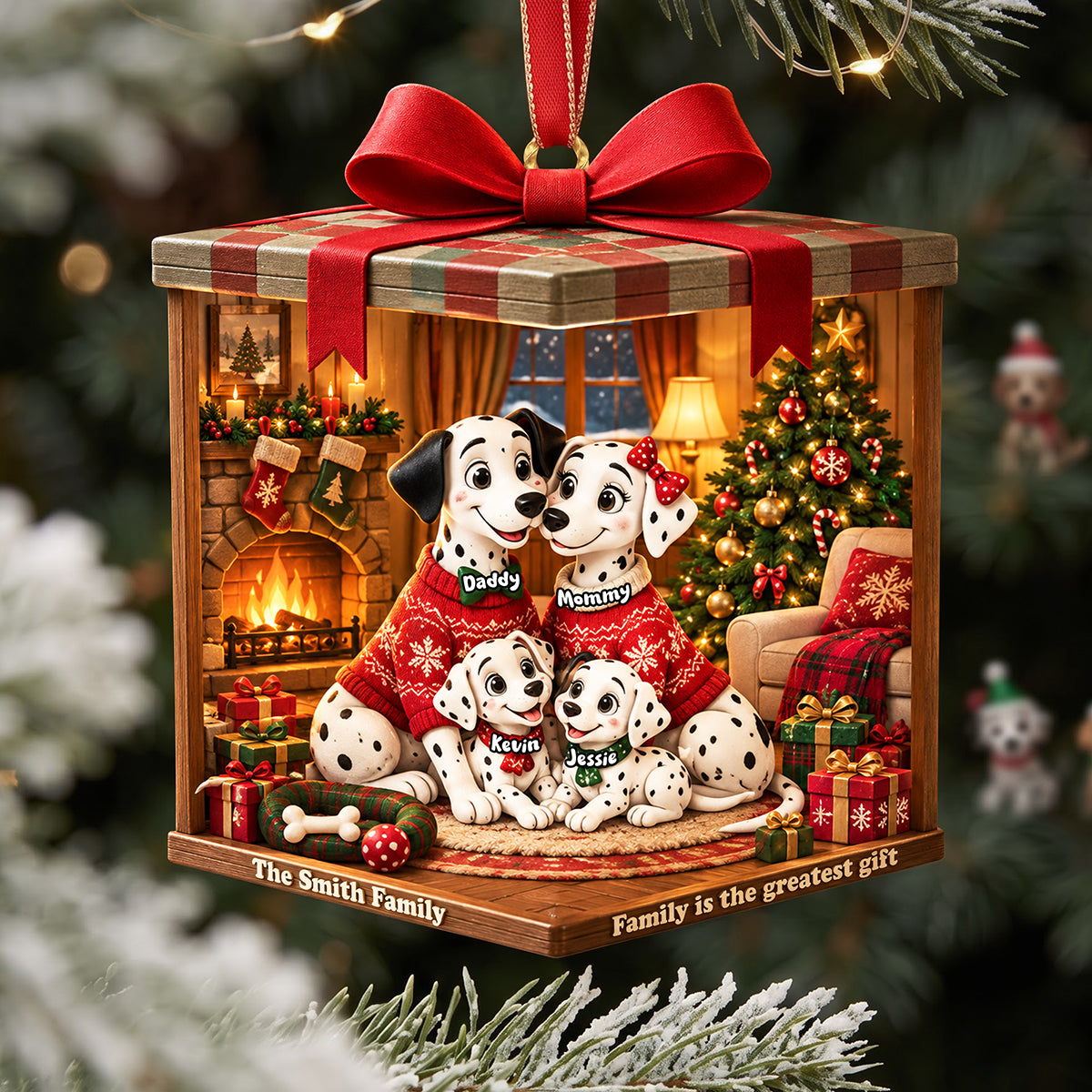 Family Is The Greatest Gift Acrylic Ornament - Personalized Christmas Gifts For Family 01ttta021026-Homacus