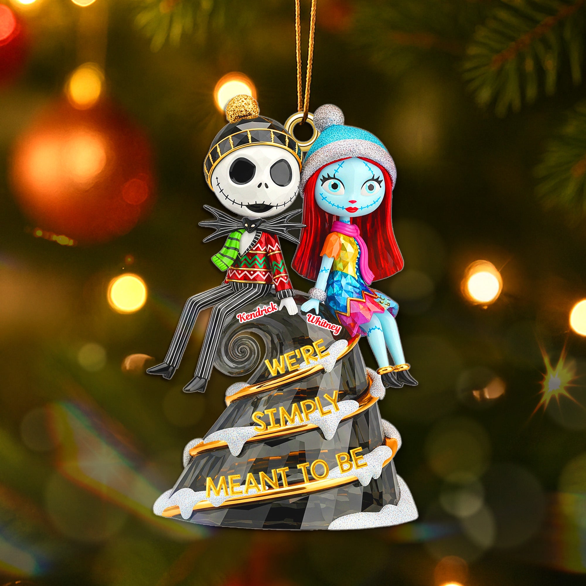 Personalized Gifts For Christmas Couple Custom Shape Acrylic Ornament 03pgmg280825-Homacus