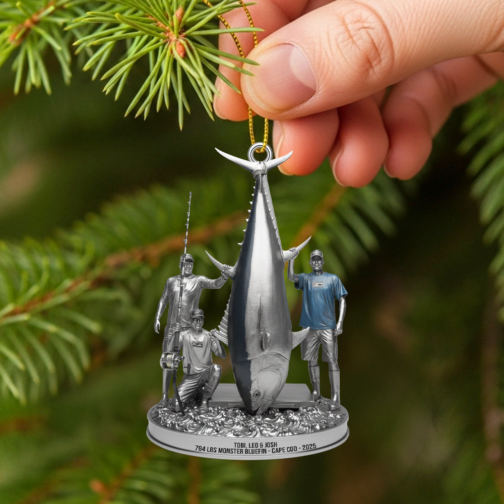 Fishing Trophy Moment Acrylic Ornament, Personalized Christmas Gifts For Fishing Lovers 02qhtn040925-Homacus