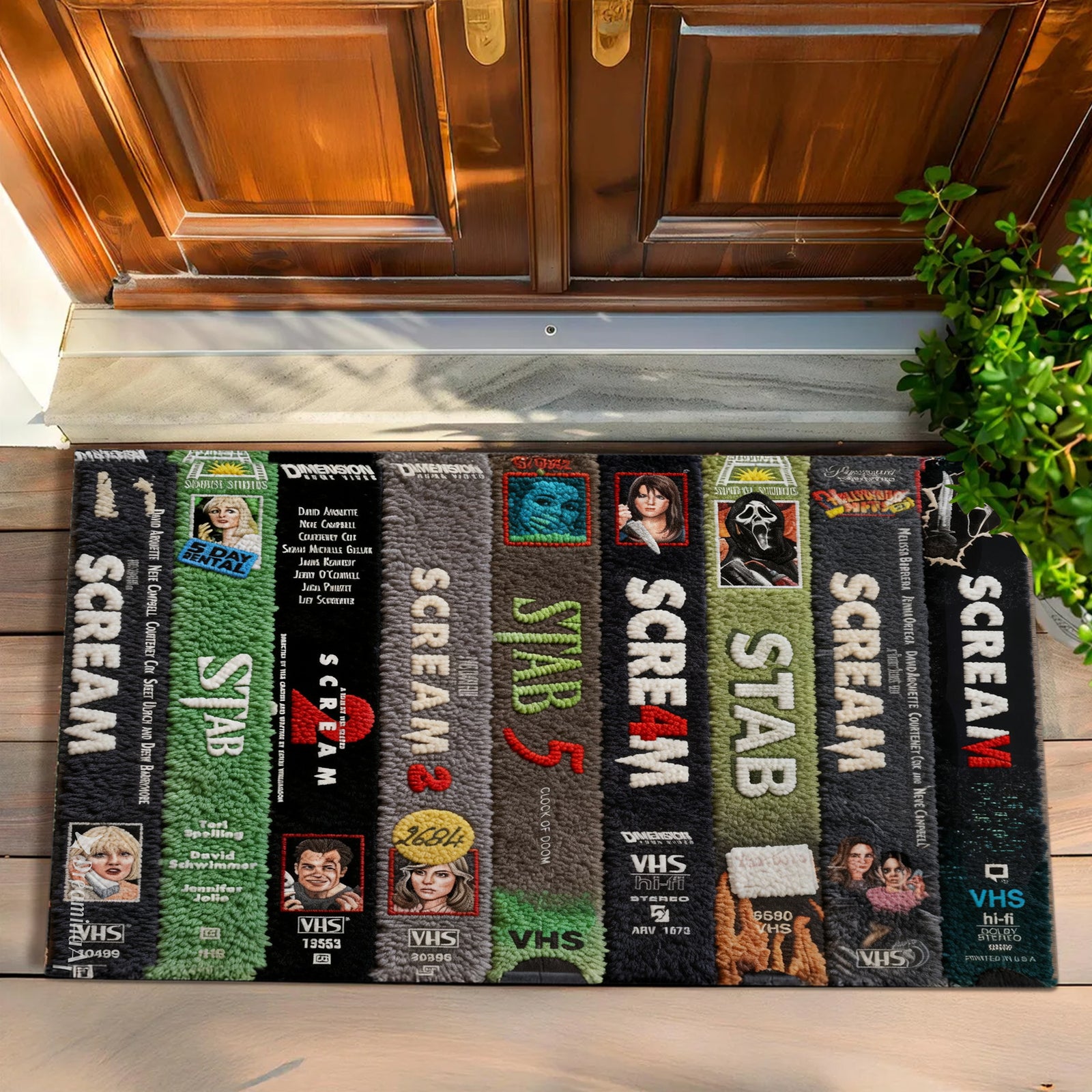 Vintage Horror VHS Doormat - Personalized Gifts For Horror Lovers 02NAQN050326