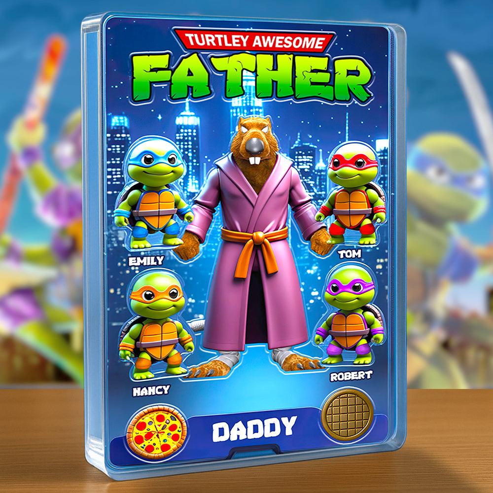 Turtle Daddy Acrylic Plaque Personalized Gifts For Dad 03HUDT290425-Homacus