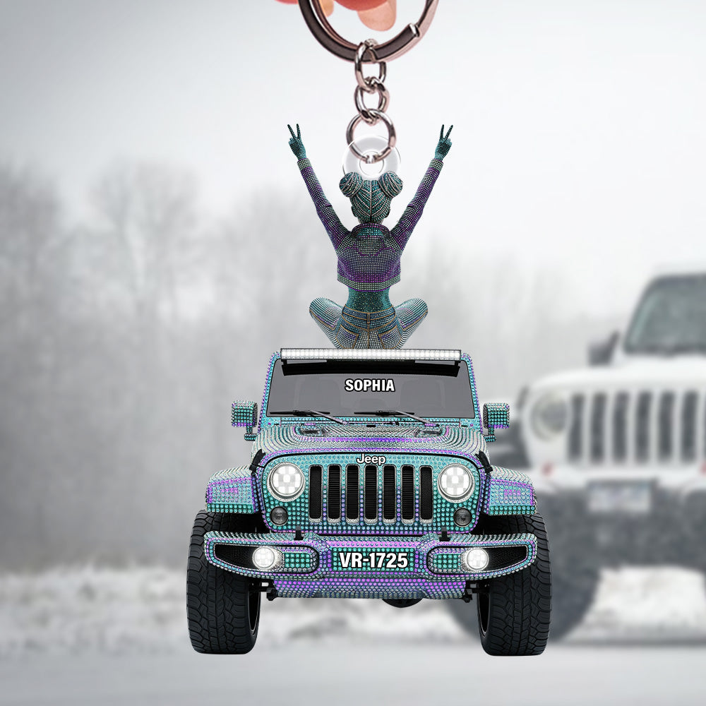 Ride & Shine Keychain - Personalized Gifts For Off Road Lovers 03OHTN170625-Homacus