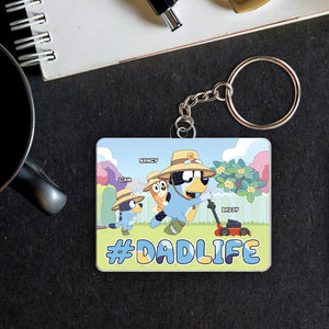 Personalized Gifts For Lawn Mower Dad Keychain 03QHPU070524-Homacus