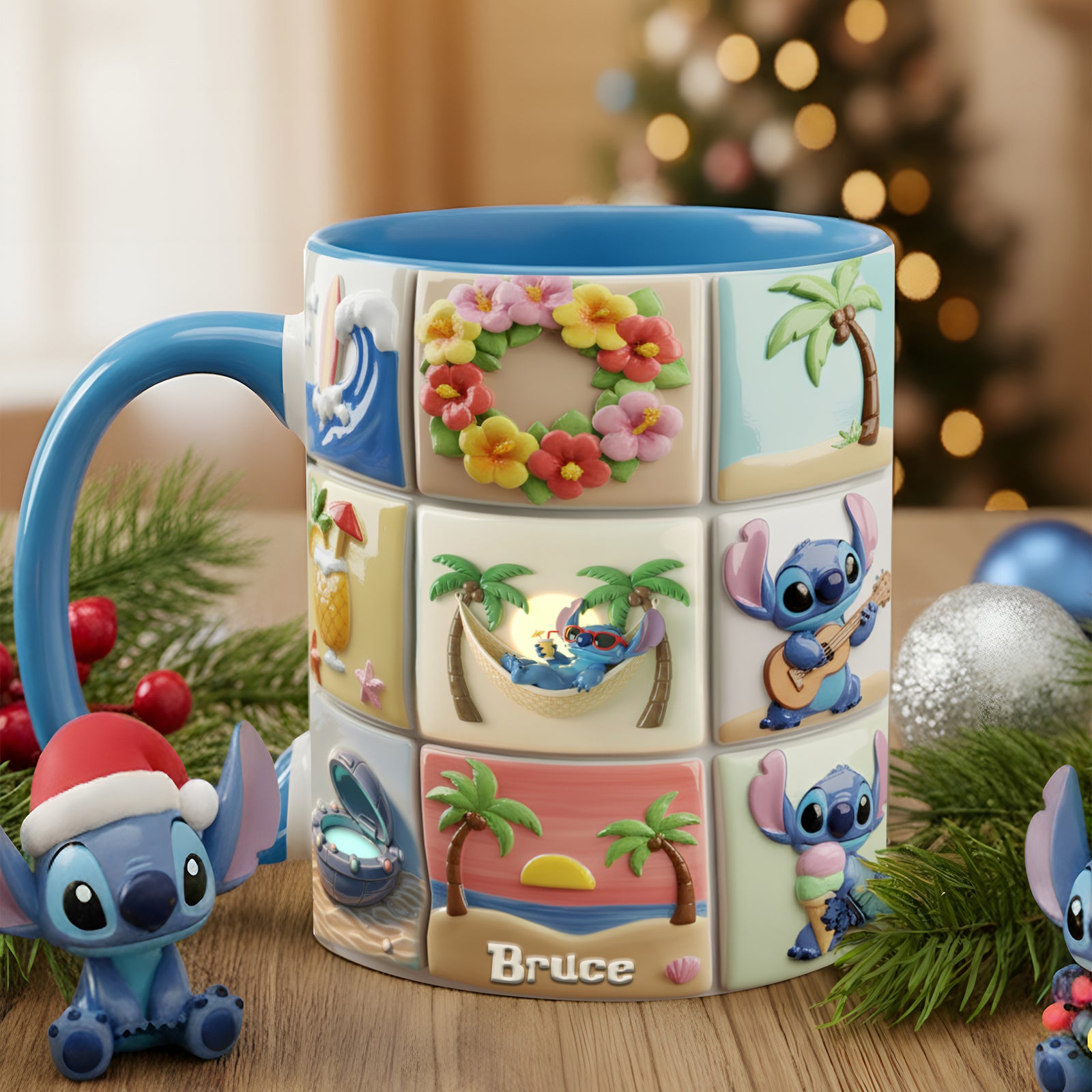 Tropical Vacation Scene Accent Mug - Personalized Gifts For Christmas 03TOLU3111025-Homacus