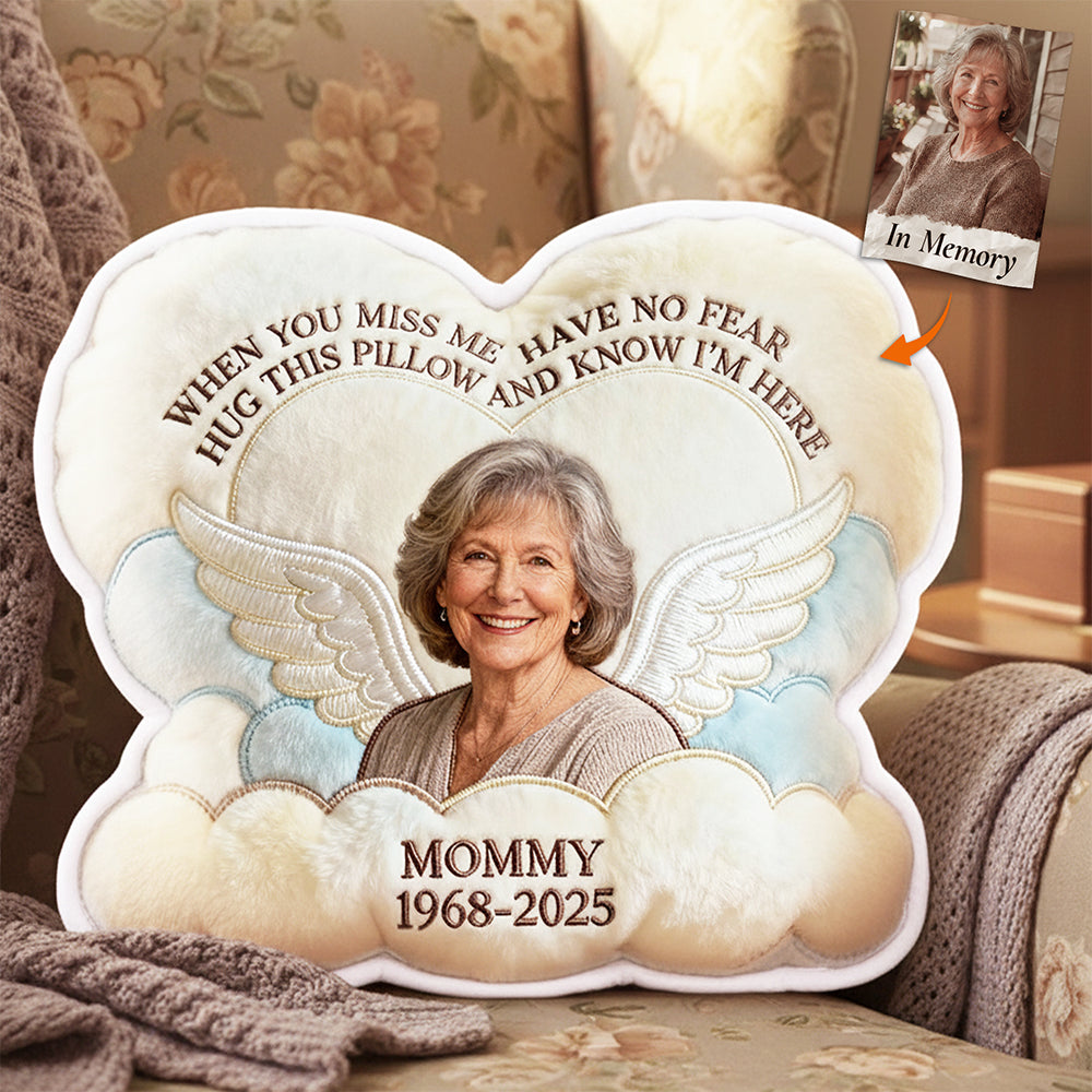 Miss The Angel In Heaven Shaped Pillow, Personalized Keepsake To Remember Loved One 03qhta221225-Homacus