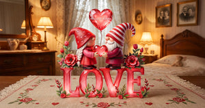 Sweet Gnome Couple Plaque - Personalized Gift For Couples 04PAMG280126-Homacus