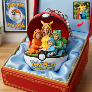 Custom Photo Pocket Monster Keychain - Gifts For Mother 01naqn250326-Homacus