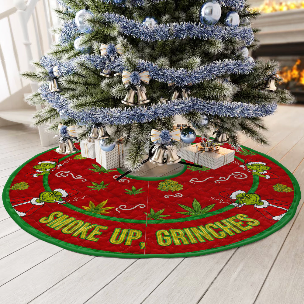 Christmas Gift For Smoking Lovers Quilted Tree Skirt 02todt110925-Homacus
