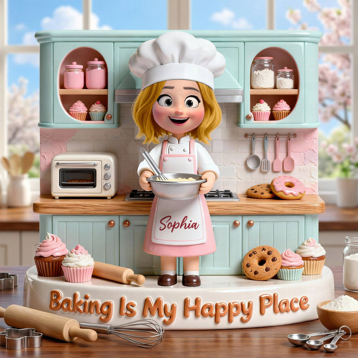 Baking Girl Acrylic Plaque - Personalized Gifts For Baking Lovers 01pgqn090226-Homacus