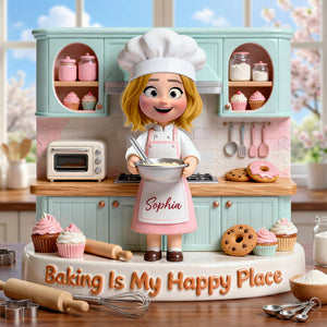 Baking Girl Acrylic Plaque - Personalized Gifts For Baking Lovers 01pgqn090226-Homacus
