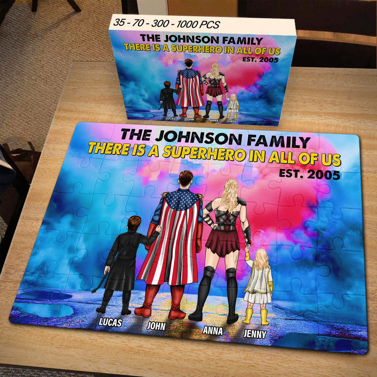 Super Jigsaw Puzzle Personalized Gifts For Family 03hutn120425hg-Homacus