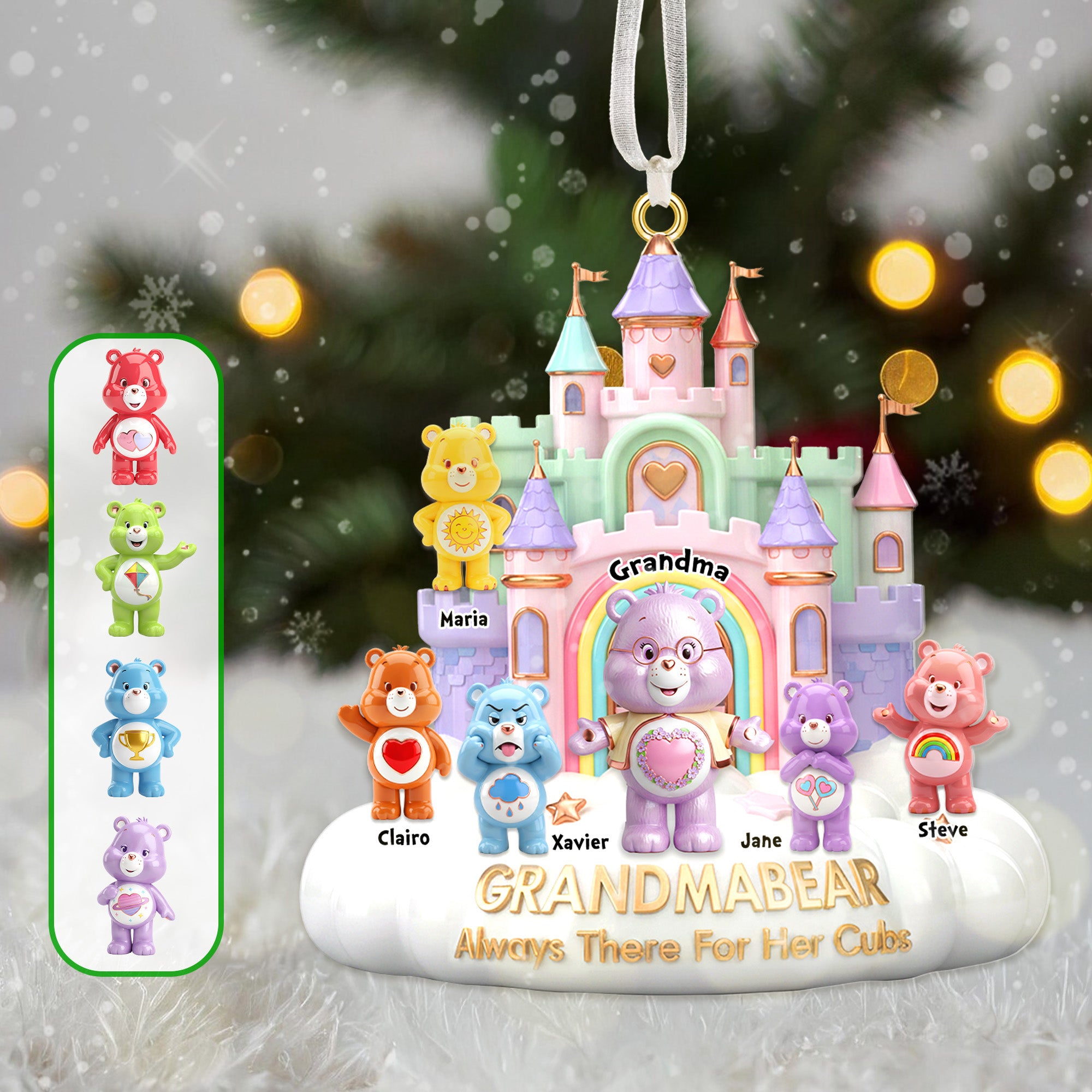 Cute Cubs Ornament - Personalized Gifts For Grandma, Mom Christmas Ornament 02NAMG041025-Homacus