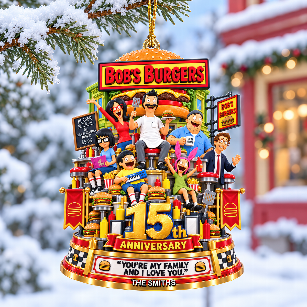 15th Anniversary Christmas Ornament - Personalized Gifts For Family 08ohqn071026-Homacus