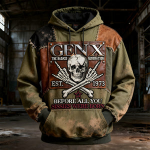 Badass Gen X 3D Hoodie - Personalized Gifts For Gen X 02nalu130226-Homacus