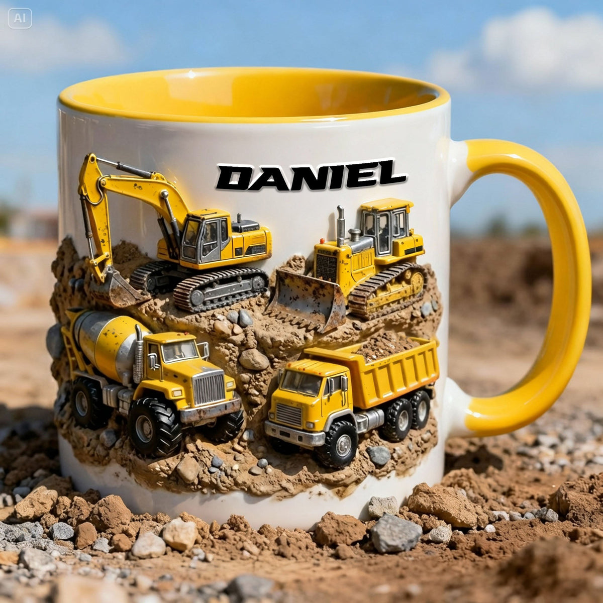 Construction Vehicles Coffee Mug - Personalized Gift For Truckers 06KILU130126-Homacus