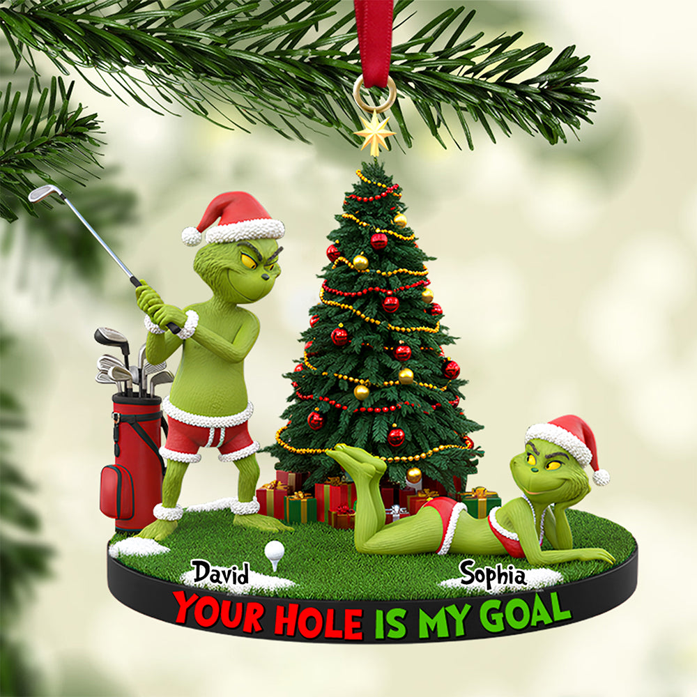 Your Hole Is My Goal Christmas Ornament Personalized Gifts 01HYDT211125-Homacus
