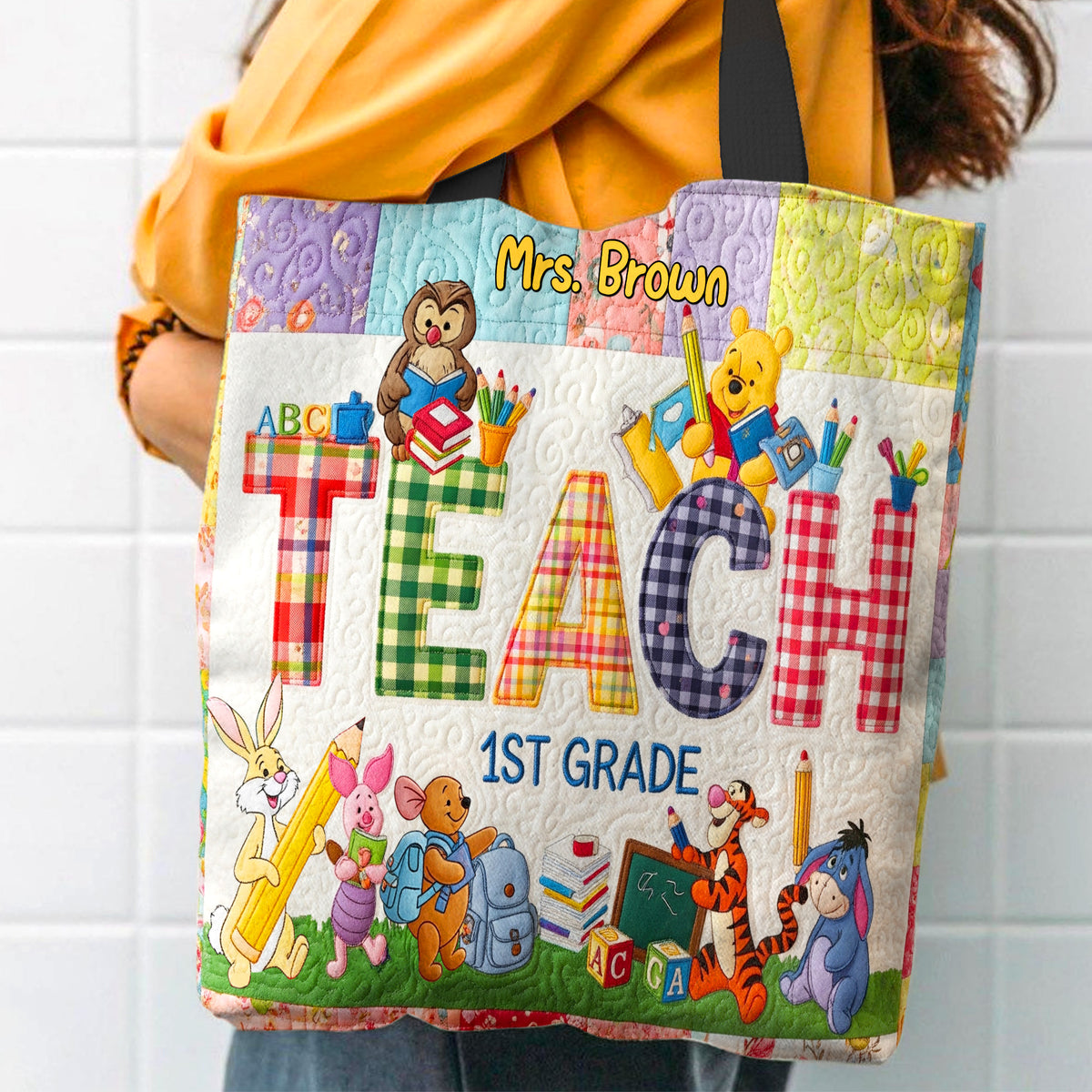 Cute Teacher Tote Bag, Personalized Gifts For Teacher 05qhtn220725-Homacus