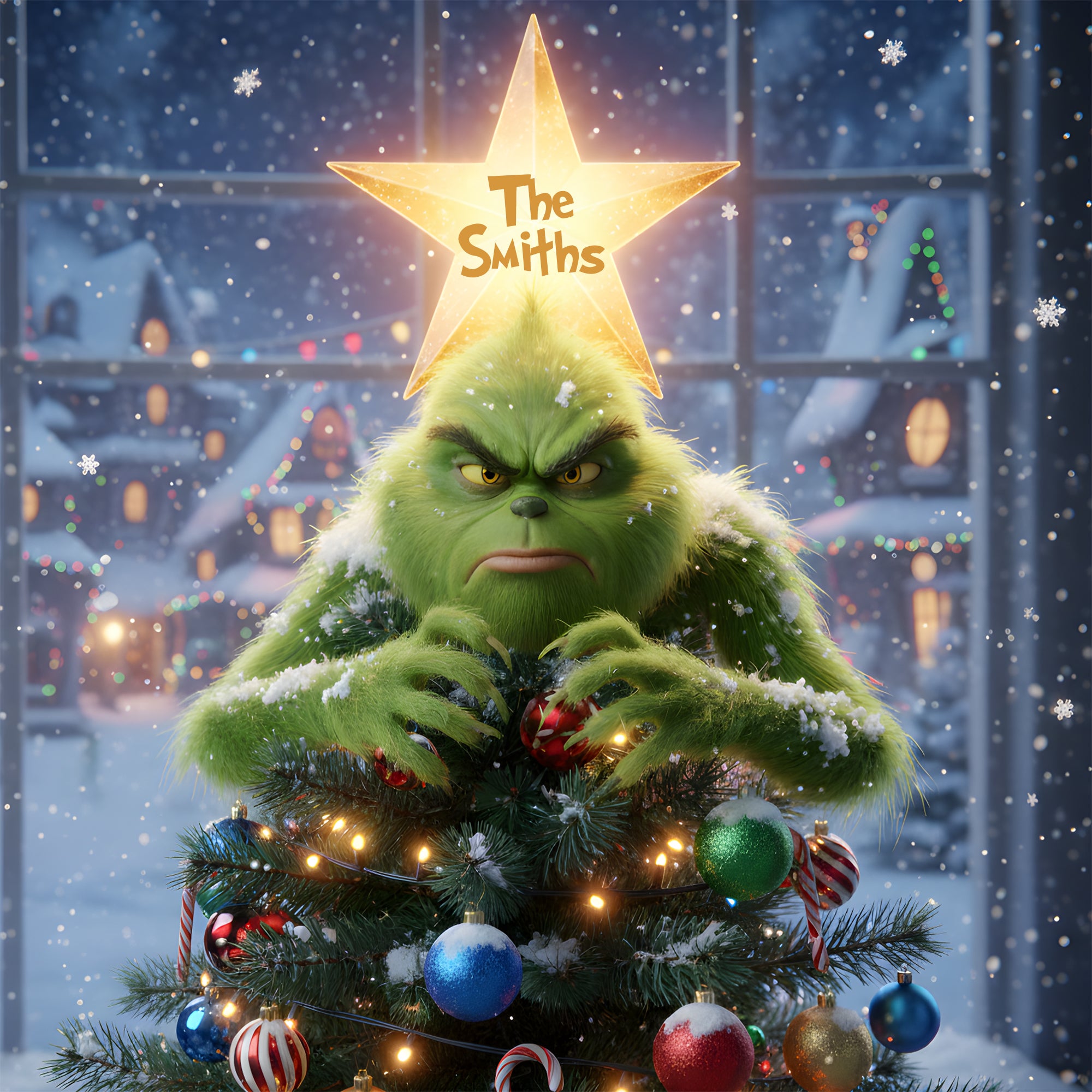 Funny Gifts Christmas Tree Topper Personalized Gifts 06TGLU211125-Homacus