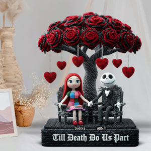 Skeleton Couple Plaque - Personalized Gifts For Couple 07toqn181225-Homacus