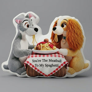 Cute Animated Dog Couple Personalized Gifts For Couple Shaped Pillow 01natn281125-Homacus