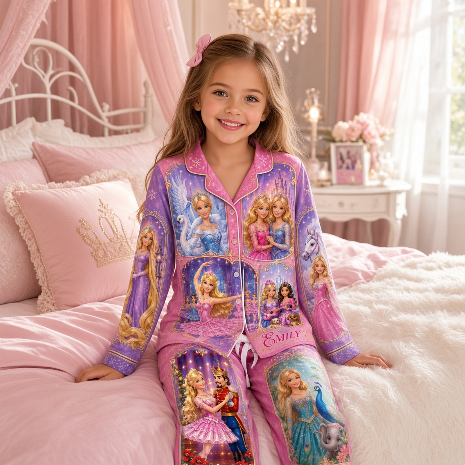 Fairytale Princess Pajama Set - Personalized Gifts 01halu010926-Homacus