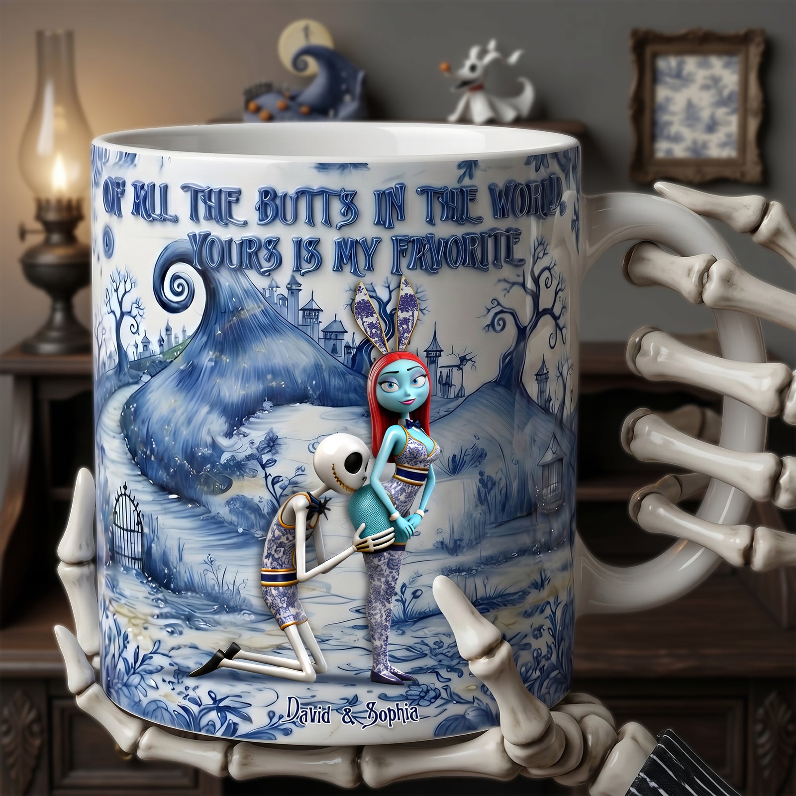 Skeleton Naughty Coffee Mug - Personalized Gifts For Couple 04ohlu030626-Homacus