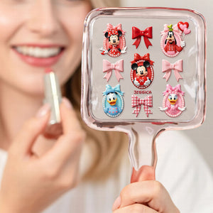Cute Characters Handheld Mirror - Personalized Gifts 05pglu041225-Homacus