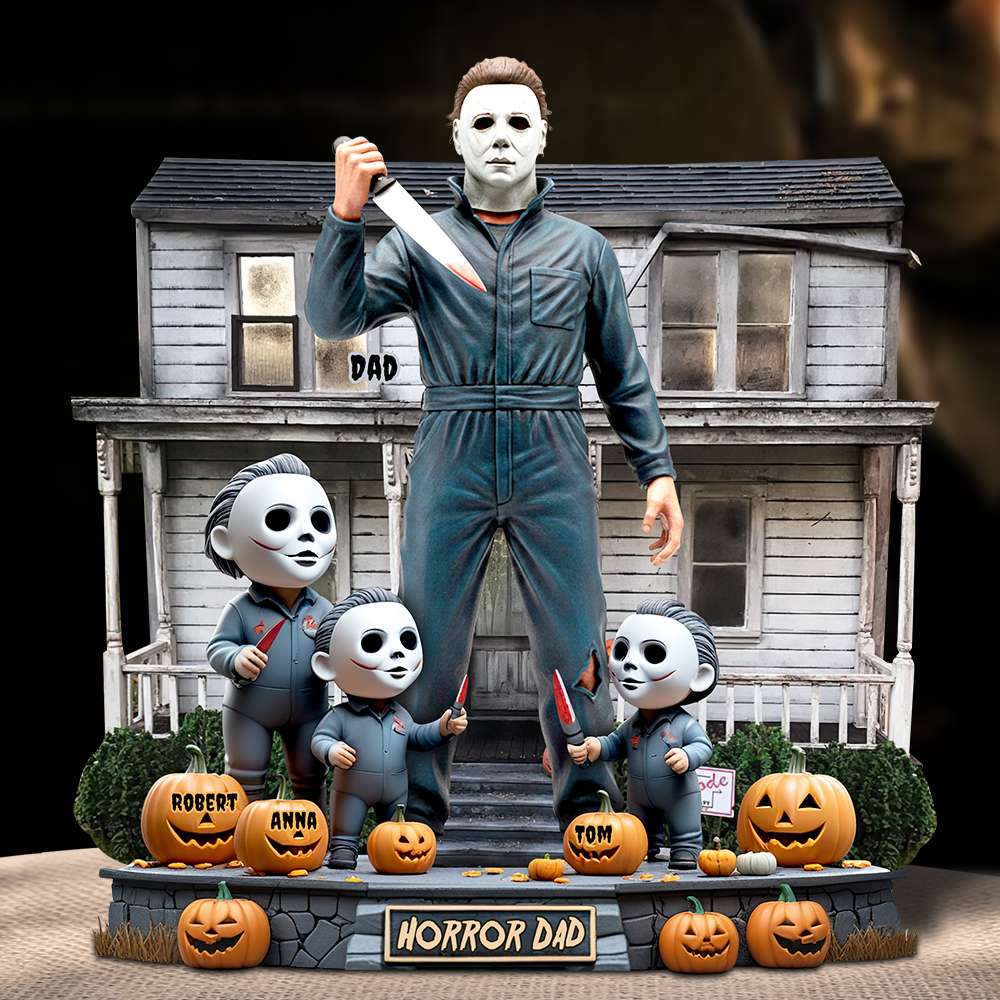 Horror Dad Slay Acrylic Plaque Christmas Personalized Gifts For Dad 03QHDT030525-Homacus