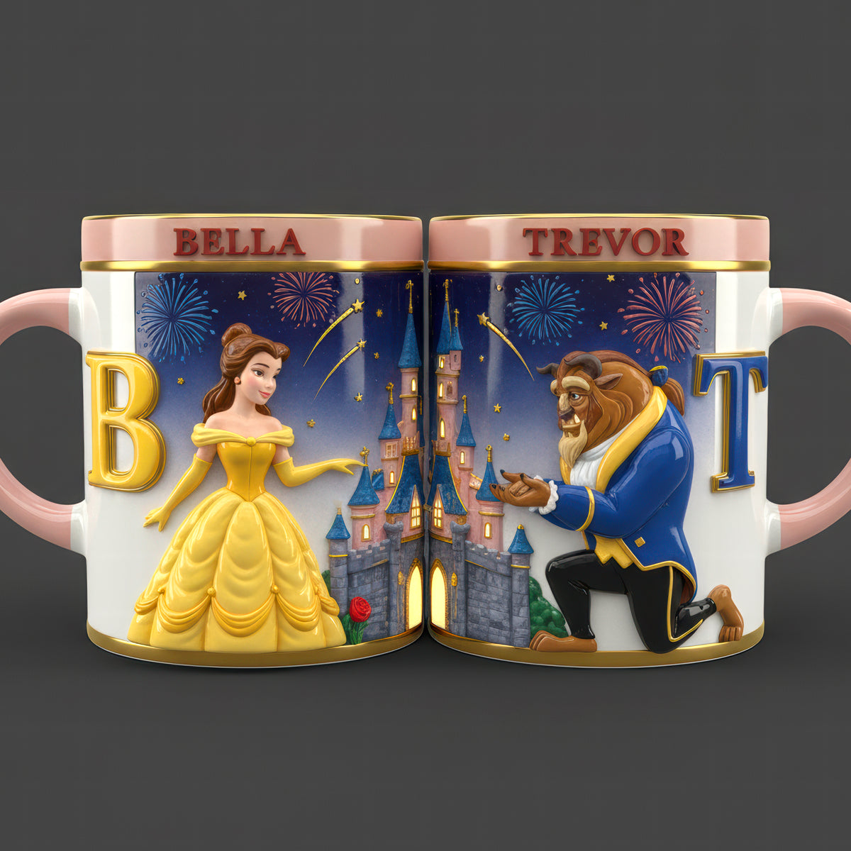 Couple Alphabet Accent Mug Set - Personalized Gifts For Couple 06kiqn160126-Homacus