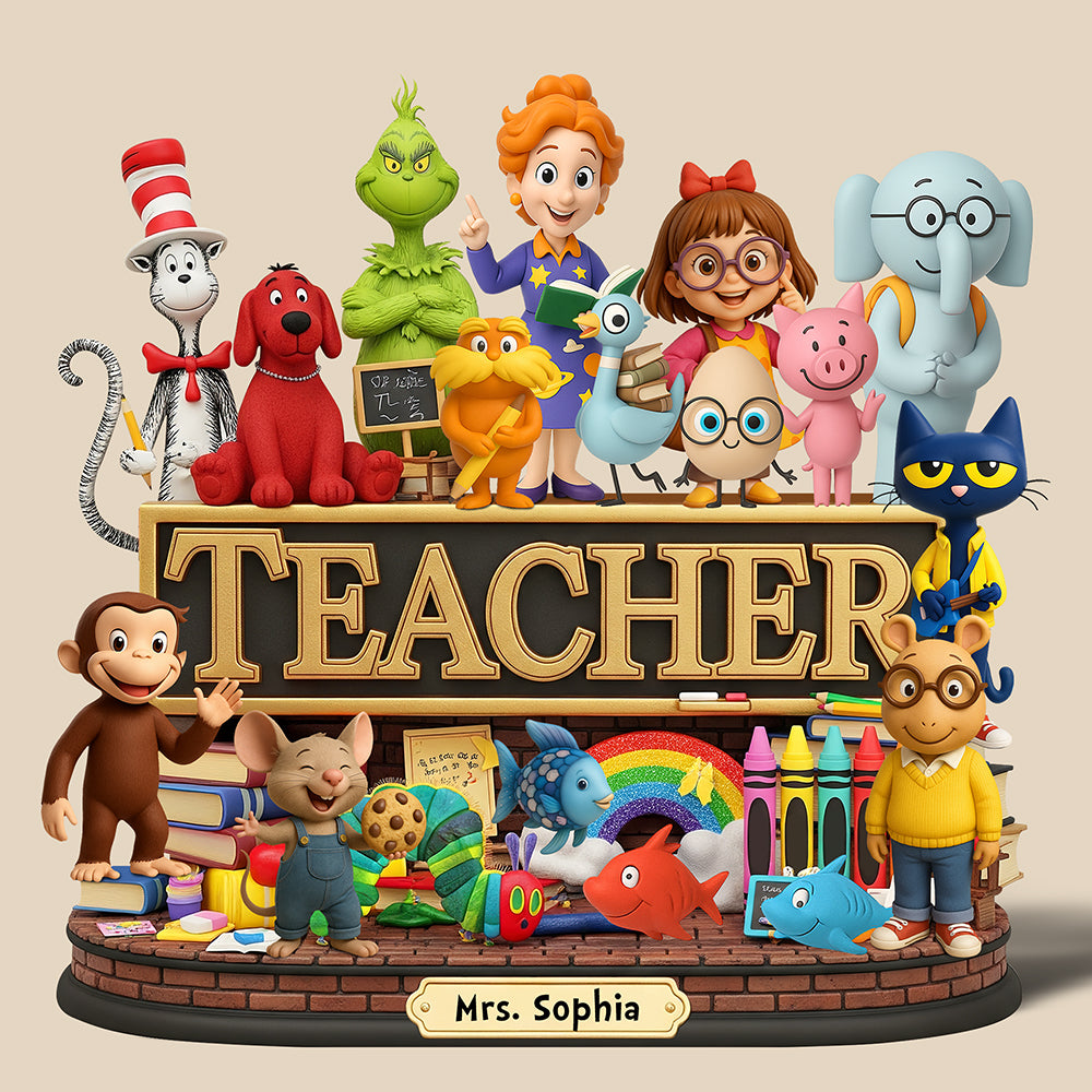 Children's Book Acrylic Plaque - Personalized Gifts For Teacher 02naqn050625-Homacus