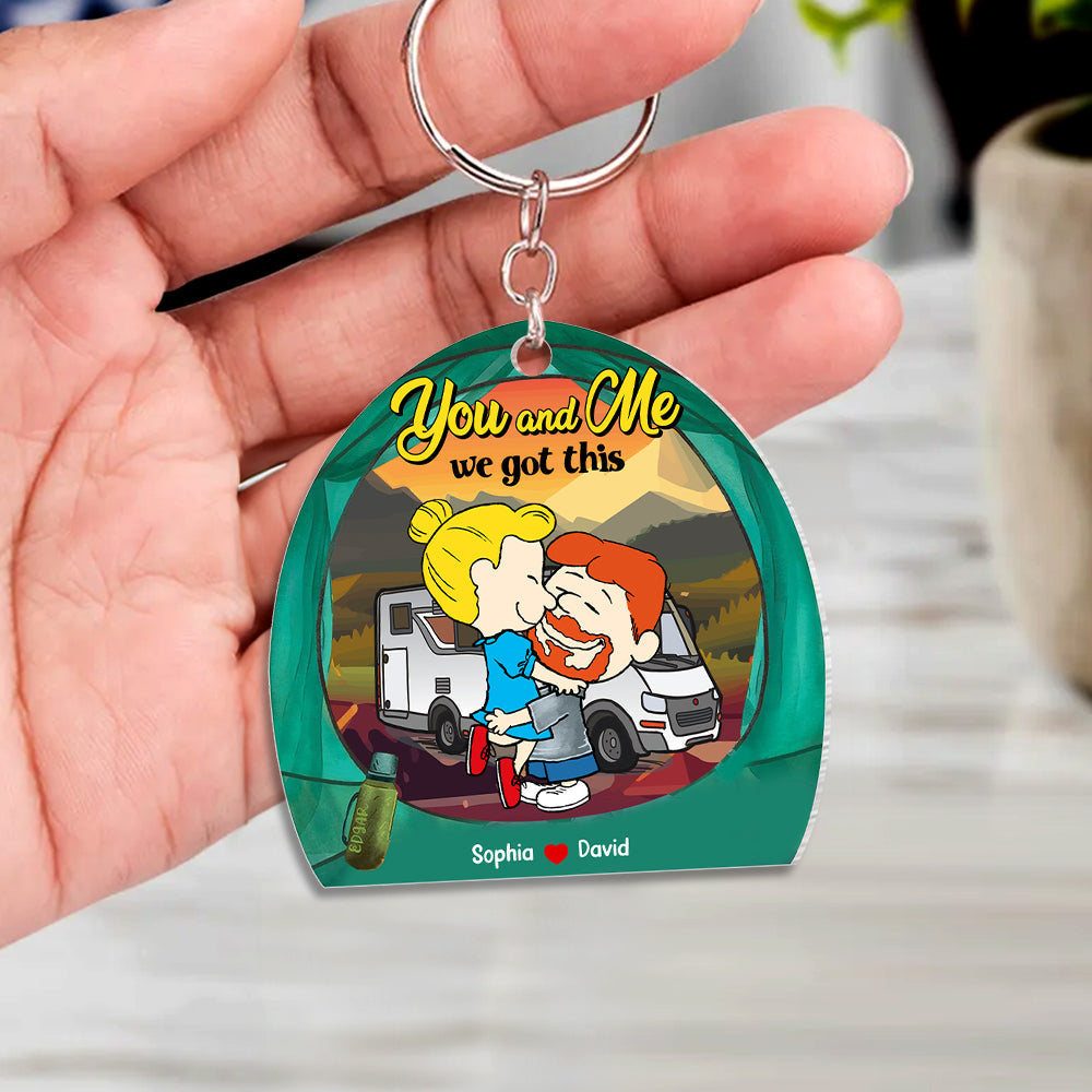 Personalized Gifts For Couple Keychain 03ohtn200125hg You And Me We Got This-Homacus