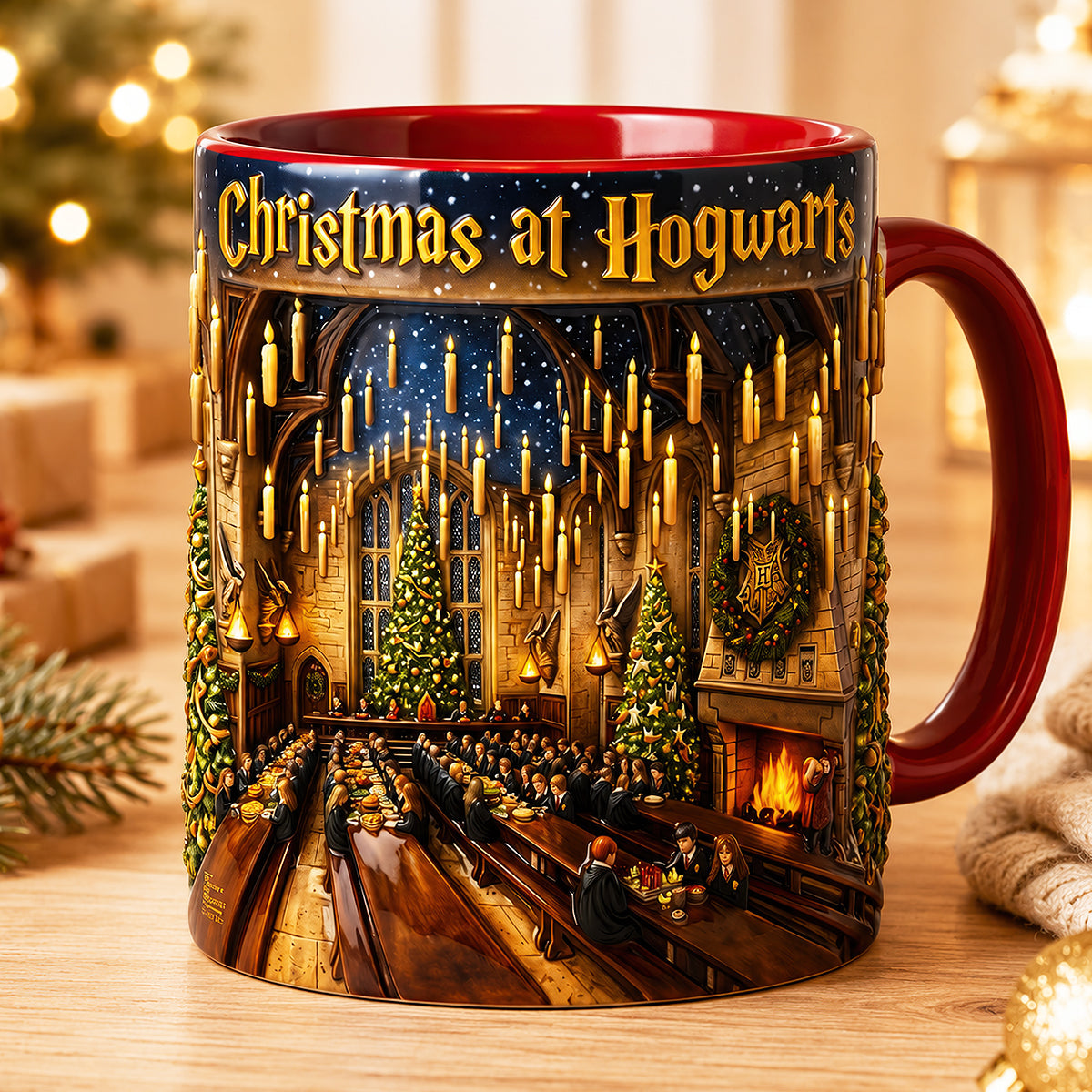 Christmas Fantasy Castle Coffee Mug - Personalized Gifts For Christmas 01hudt210826-Homacus