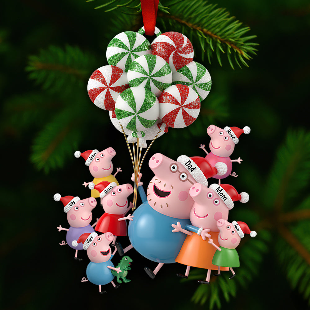 Festive Family Fun Christmas Ornament Personalized Gifts For Family 01NADT260925-Homacus