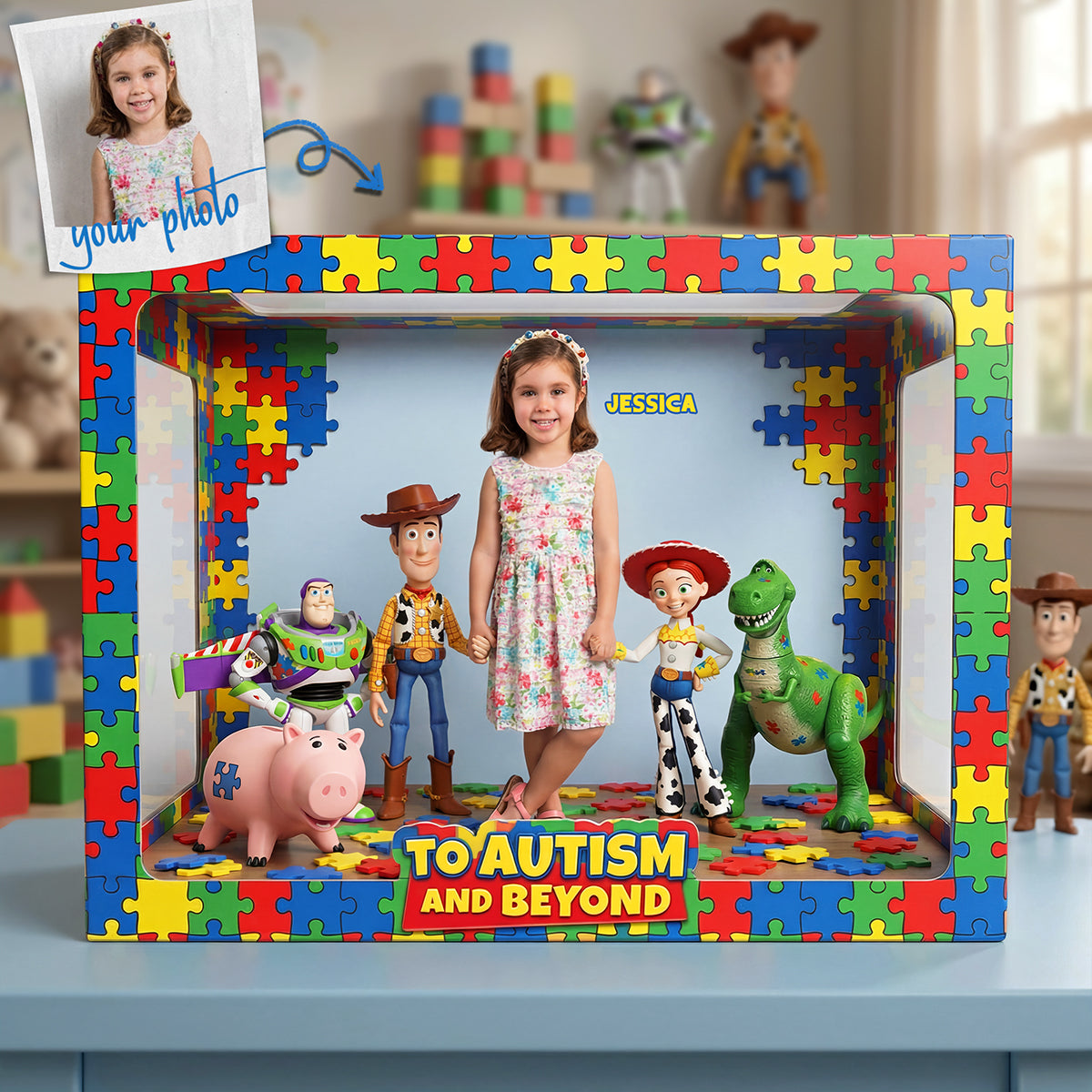 Lovely Autism Kids Acrylic Plaque - Custom Photo Gifts For Autism Awareness 03nata260326-Homacus