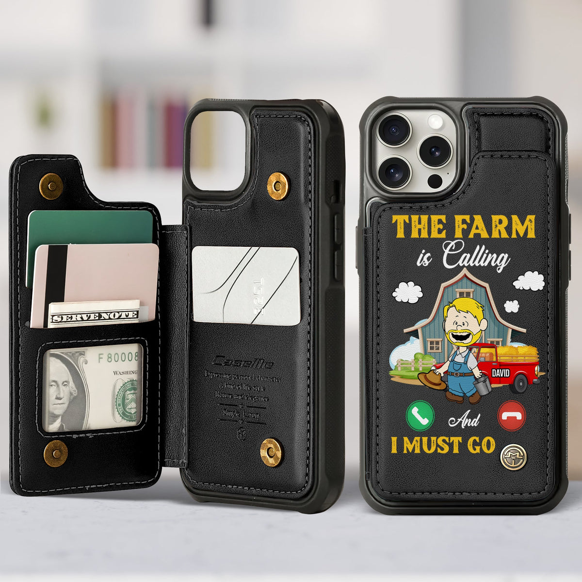 Personalized Gifts For Farmers Leather Flip Wallet Phone Case 04ohtn210225hg-Homacus