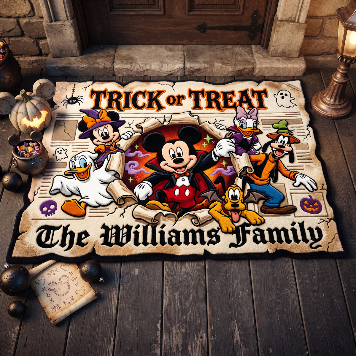 Trick or Treat Doormat - Personalized Gifts For Halloween 01palu060826