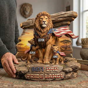 Best Dad & Little Cubs Acrylic Plaque - Personalized Gifts For Dads 02NATA290426-Homacus